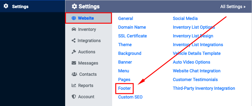 Settings-