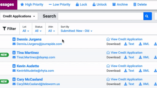Credit Applications List- View Credit Application.gif