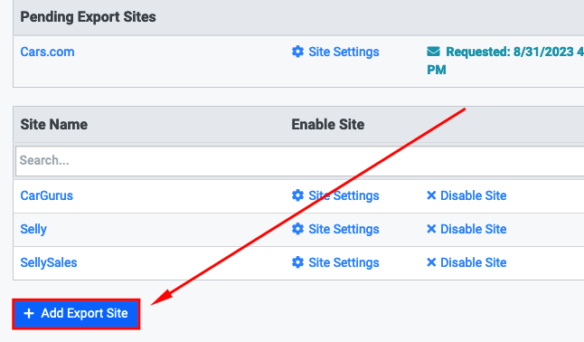 Exporting to Export Sites- Add Export Site.png