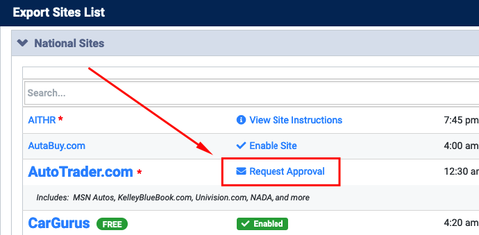 Exporting to Export Sites- Request Approval.png