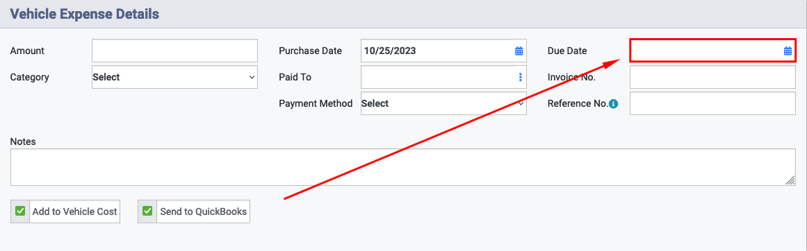Vehicle Costs- Vehicle Expense Due Date.png