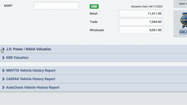 Running Vehicle Valutations- JD Power Valuation.gif