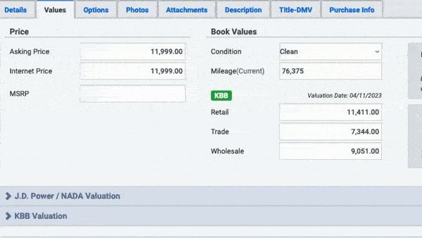 Running Vehicle Valuations- KBB Valutation.gif