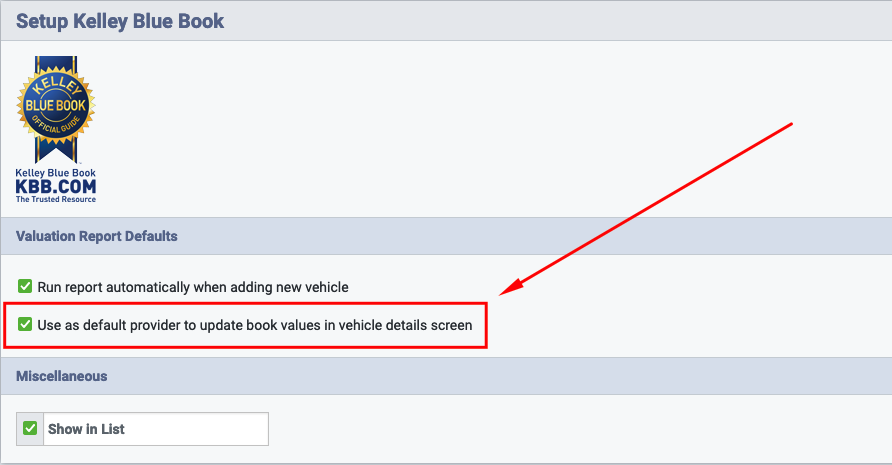 Setup Vehicle Valuations- Use as Default Provider to Update Book Values in Vehicle Details Screen.png