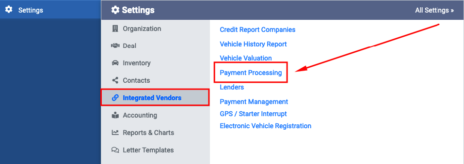 Settings- Integrated Vendors- Payment Processing.png