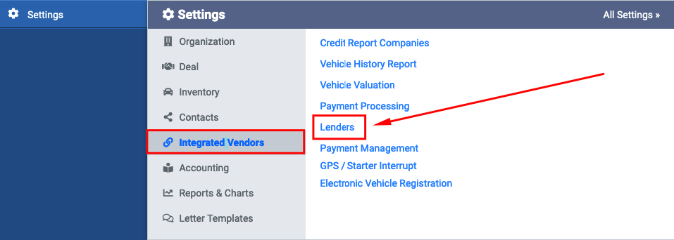 Settings- Integrated Vendors- Lenders.png